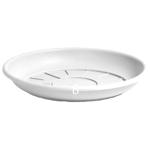 Sottovaso Domus cm 28 bianco <br/> Vasi e Accessori in Plastica