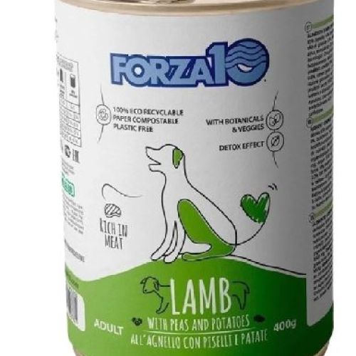 FORZA10 CANE MANTENIMENTO AGNELLO E PISELLI 400 GR LATTINA <br/> Cibo Umido per Cani