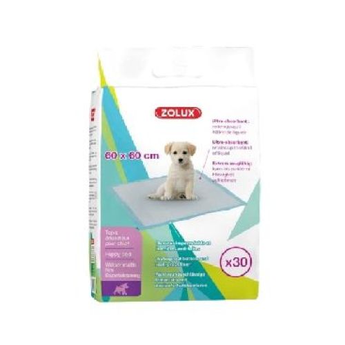 Tappetini assorbenti Zolux 60x60 30 pz <br/> Traversine e Salviette Cane