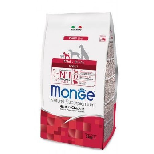 Monge Mini Adult pollo 3 Kg <br/> Cibo Secco per Cani