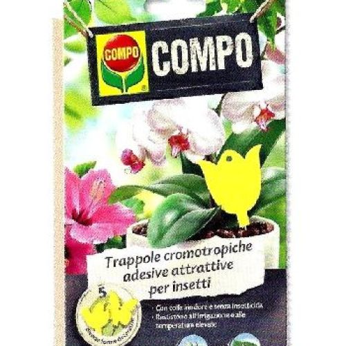 Compo Trappole Cromotropiche 10pz <br/> Antiparassitario per Piante