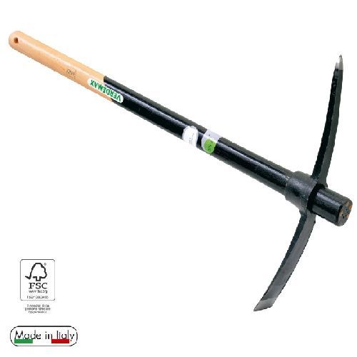 Piccone punta e penna con manico in legno <br/> Attrezzi Manuali per il Giardinaggio