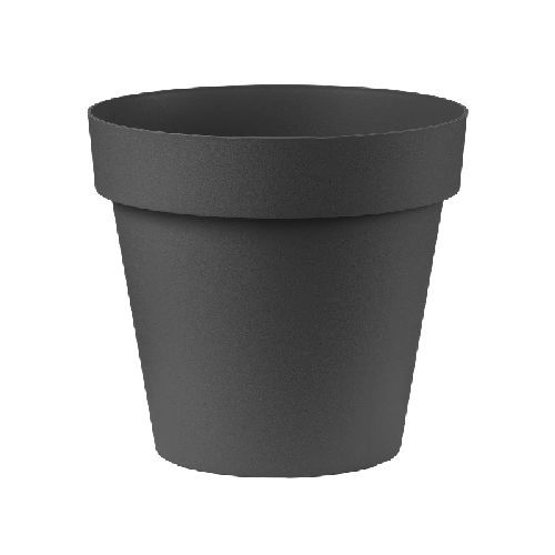 VASO CLEO 20 CM ANTRACITE <br/> Vasi e Accessori in Plastica