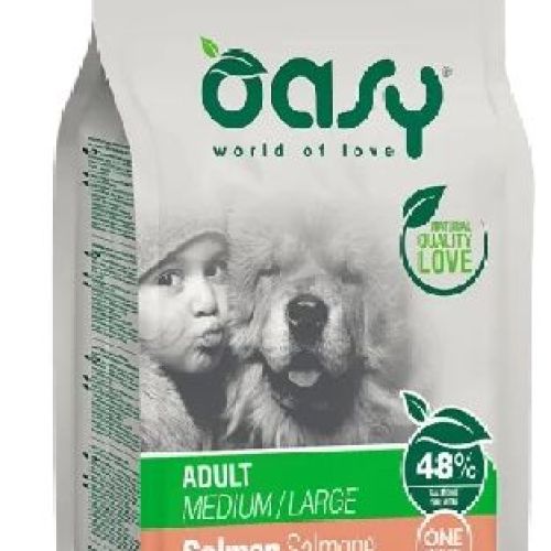 OASY DRY DOG OAP ADULT M/L SALMONE 12 KG <br/> Cibo Secco per Cani