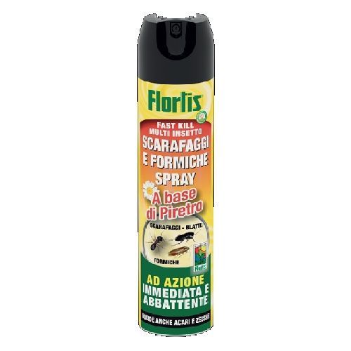 FLORTIS SCARAFAGGI E FORMICHE SPRAY 400 ML <br/> Repellente e Dissuasore di Animali
