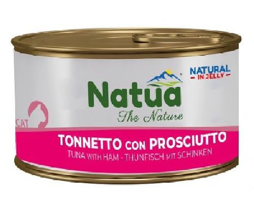 NATUA JELLY CAT TONNO CON PROSCIUTTO 150 GR <br/> Cibo Umido per Gatti