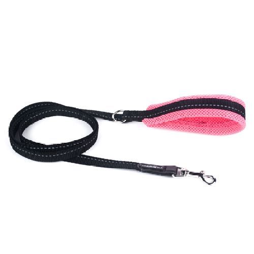 Guinzaglio Neon Mesh Rosa fluo 130 cm <br/> Guinzagli, Collari e Pettorine