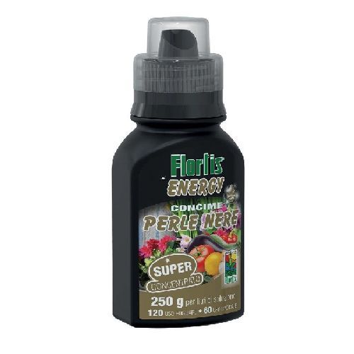 FLORTIS ENERGY PERLE NERE LIQUIDO 250 G <br/> Concime per Piante da Esterno