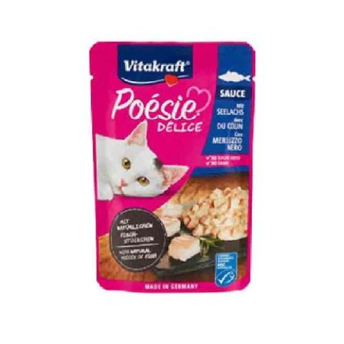 VITAKRAFT POESIE DELICE SAUCE MERLUZZO NERO 85GR <br/> Cibo Umido per Gatti