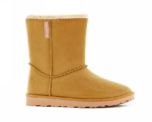 STIVALI VEGAN CALDI TAGLIA 36/37 OCRA (SUOLA MARRONE) <br/> Abbigliamento Giardino e Orto