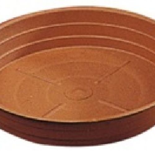 Sottovaso plastica Cm 26 verde lucido <br/> Vasi e Accessori in Plastica