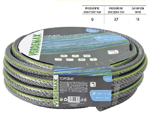 9615 TUBO DA GIARDINO ANTITORSIONE 5/8 MT 50 <br/> Irrigazione Giardino e Accessori Giardinaggio