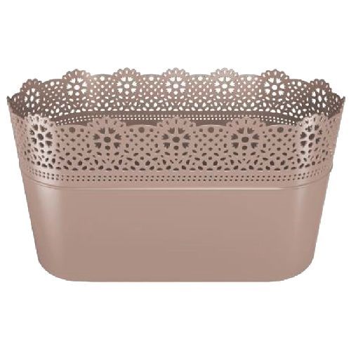 CASSETTA OLAF CM 28,5X 13,5 SABBIA <br/> Vasi e Accessori in Plastica