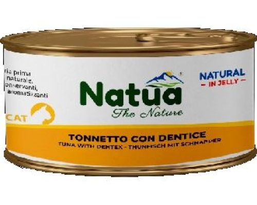 NATUA JELLY CAT TONNETTO CON DENTICE 150 GR <br/> Cibo Umido per Gatti