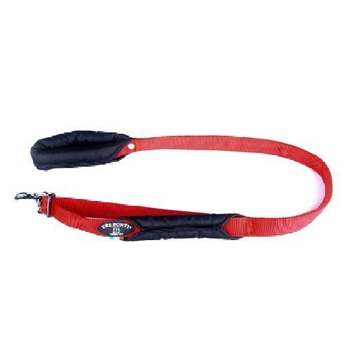 Guinzaglio Security Doppio Manico Rosso 105cm <br/> Guinzagli, Collari e Pettorine