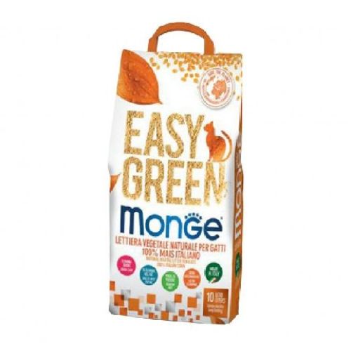 MONGE EASY GREEN LETTIERA AL MAIS 10 LT. <br/> Lettiera, Sabbia e Toilette Gatto