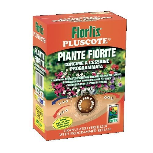 FLORTIS PLUSCOTE PIANTE FIORITE 500 G <br/> Concime per Piante da Interno