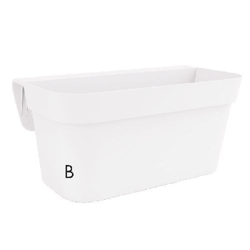 Arkè Balcony 40cm bianco <br/> Vasi e Accessori in Plastica