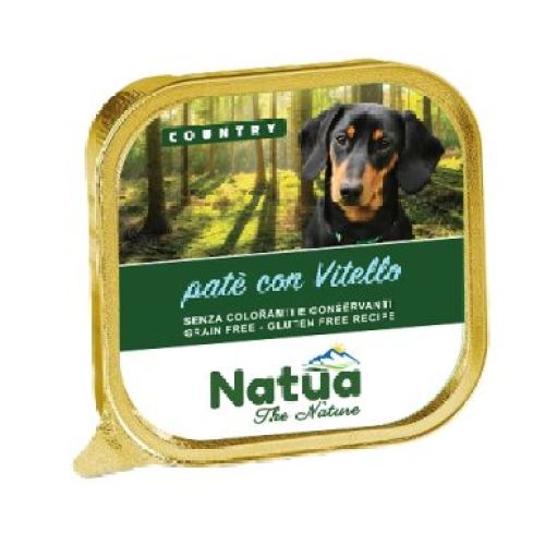 NATUA DOG COUNTRY VITELLO 100 GR <br/> Cibo Umido per Cani