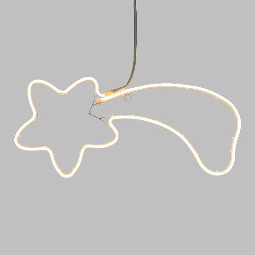 Stella cometa neon 240 LED 150x60xH40 <br/> Luci di Natale