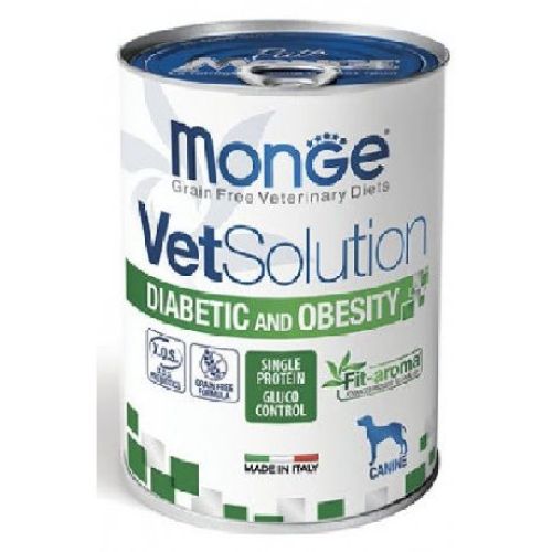 MONGE VET DOG DIABETIC AND OBESITY 400GR <br/> Dieta Veterinaria per Cani