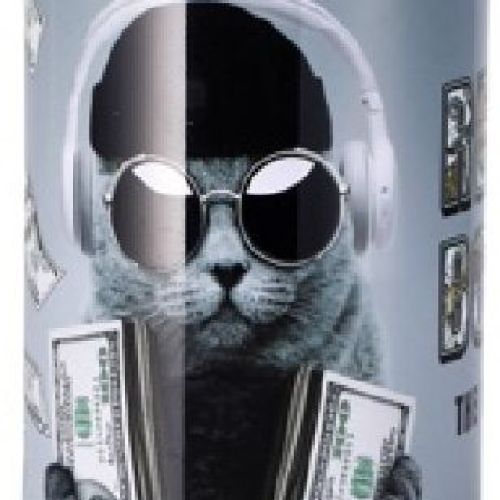 100322 SALVADANAIO GATTO GANGSTER CM 10X H 15 <br/> Mobili e Complementi d'arredo