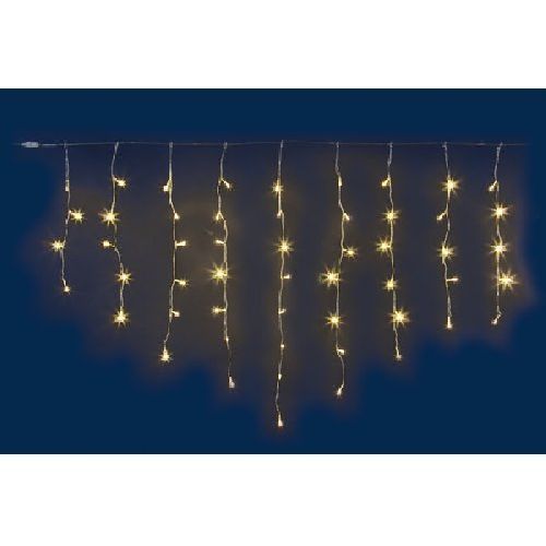 Stalattite 2,5 m x 0,8 m, led bianco caldo, con giochi di luce <br/> Luci di Natale