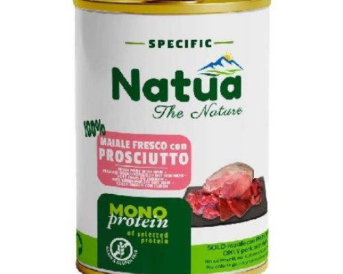 NATUA SPEC DOG PROSCIUTTO 400 GR <br/> Cibo Umido per Cani
