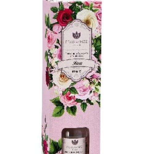 113085 DIFF FRAG C/MID 100ML ROSA <br/> Candele e Profumi per Ambiente, Saponi