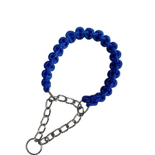 COLLARE PARACORD TAGLIA M COLLO CM. 35-48 BLU <br/> Guinzagli, Collari e Pettorine