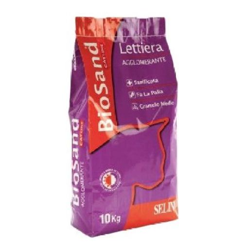 LETTIERA BIOSAND VIOLA AGGLOMERANTE 10 KG <br/> Lettiera, Sabbia e Toilette Gatto