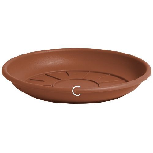 Sottovaso Domus cm 28 color cotto <br/> Vasi e Accessori in Plastica