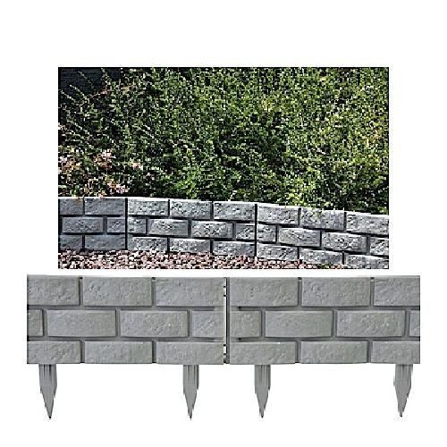 Bordo mattoncino 4pz 43x18 cm <br/> Canne di Bamboo, Bordure e Tutori per Orto, Serre