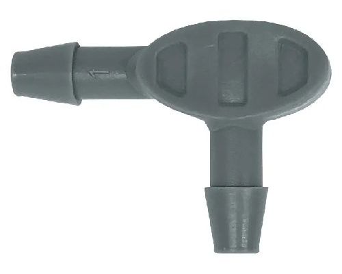 9681 RACCORDO GOMITO TUBO CAP. 1/4 4-6MM <br/> Irrigazione Giardino e Accessori Giardinaggio
