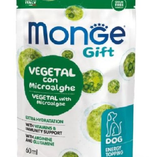 Monge Gift Cane Energy Topping Vegetale con microalghe <br/> Snack e Premi per Gatti