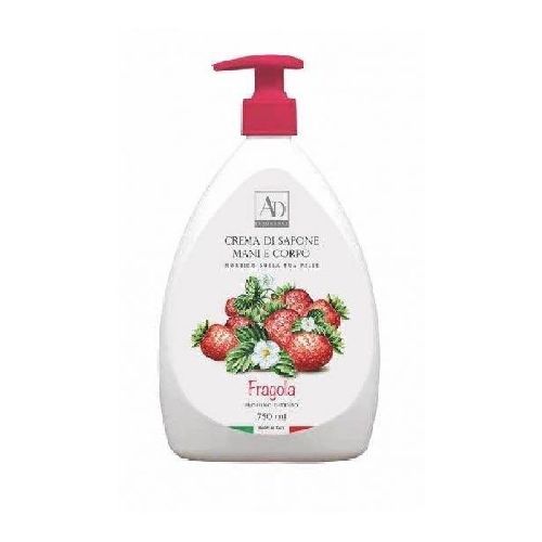 82689 CREMA DI SAPONE 750 ML FRAGOLA <br/> Candele e Profumi per Ambiente, Saponi