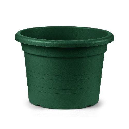 VASO CILINDRO CM 30 VERDE BOSCO <br/> Vasi e Accessori in Plastica