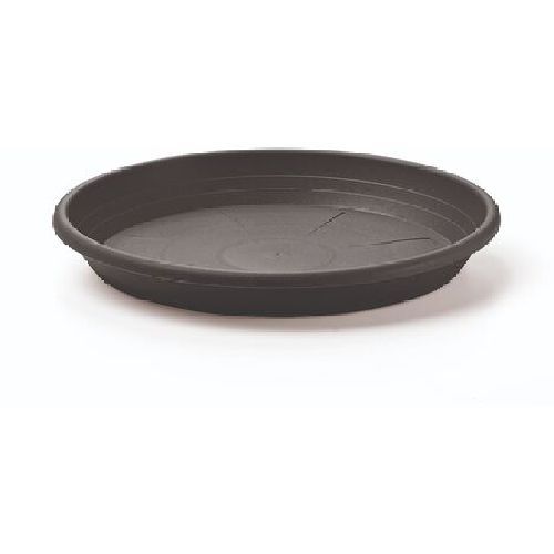 SOTTOVASO CILINDRO 19 CM ANTRACITE <br/> Vasi e Accessori in Terracotta