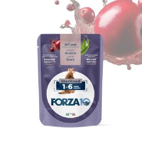 Forza 10 BotaniCat Sterilized 1-6 anni Anatra 80 gr <br/> Cibo Umido per Gatti