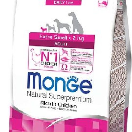 monge extra small adult pollo 3kg <br/> Cibo Secco per Cani
