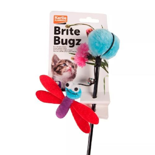 CANNA DA PESCA GATTO LIBELLULA 53 CM <br/> Giochi per Gatti