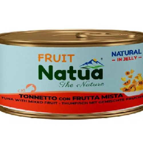 NATUA JELLY CAT TONNETTO CON FRUTTA MISTA  85 GR <br/> Cibo Umido per Gatti