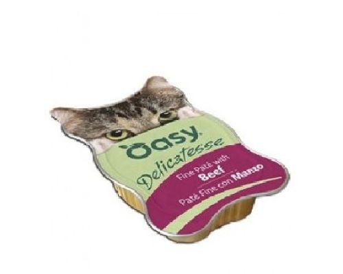 OASY WET CAT DELICATESSE PATE CON MANZO VASCHETTA 85 GR <br/> Cibo Umido per Gatti