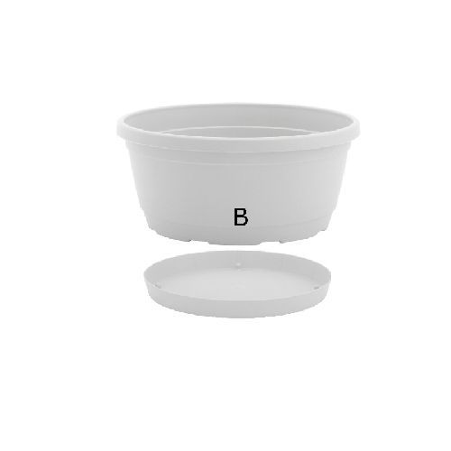 Ciotola Rumba cm 35 bianco <br/> Vasi e Accessori in Plastica