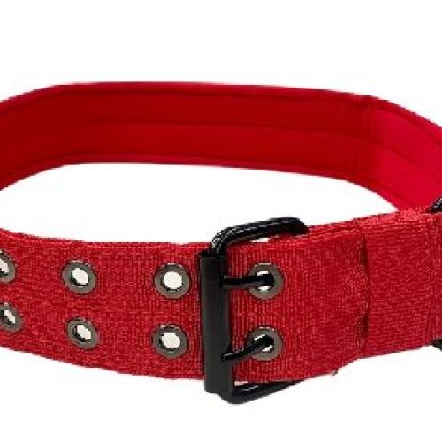 COLLARE NYLON TAGLIA L COLLO CM. 44-52 ROSSO <br/> Guinzagli, Collari e Pettorine