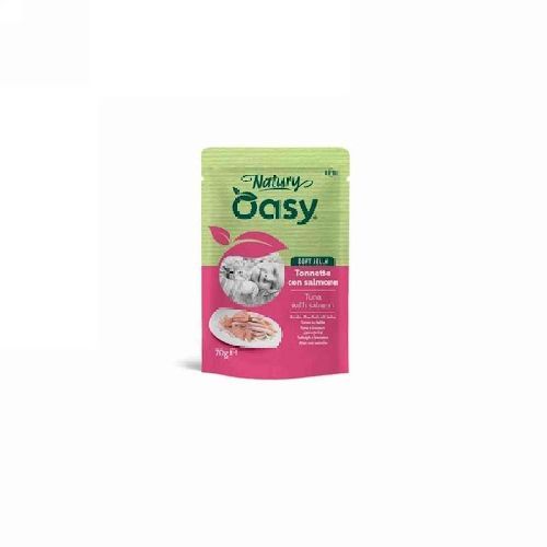 OASY WET CAT NATURY SOFT JELLY TONNETTO E SALMONE BUSTA 70 GR <br/> Cibo Umido per Gatti