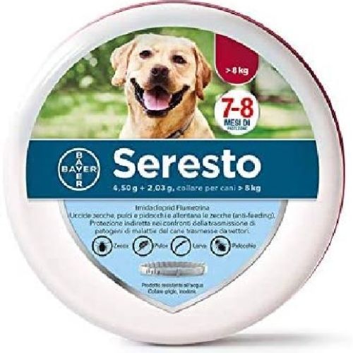 Bayer Seresto Collare Cani più di 8kg 70cm <br/> Antiparassitario Cane