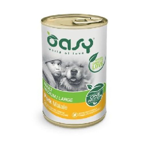 OASY WET DOG ONE ADULT MEDIUM/LARGE MAIALE 400 <br/> Cibo Umido per Cani