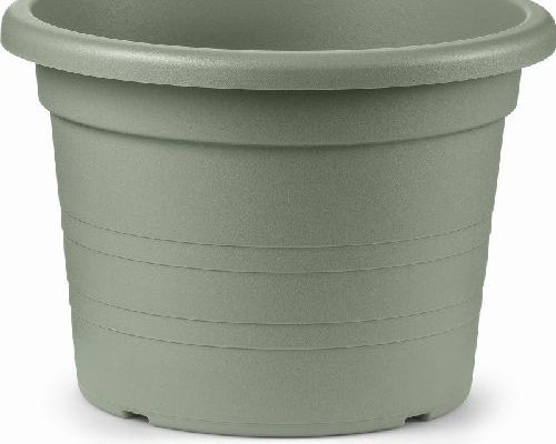 VASO CILINDRO CM 24 TERRA LAGUNA <br/> Vasi e Accessori in Plastica