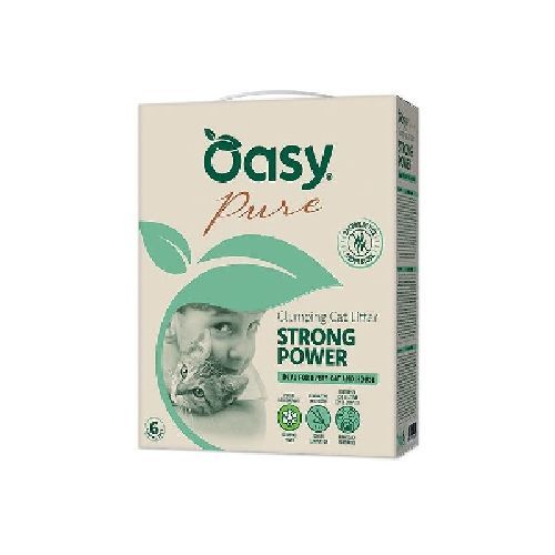 OASY LETTIERA MINERALE PURE STRONG POWER 6 LITRI <br/> Cibo e Lettiere Roditori
